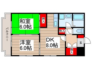 ビューハイツAの物件間取画像